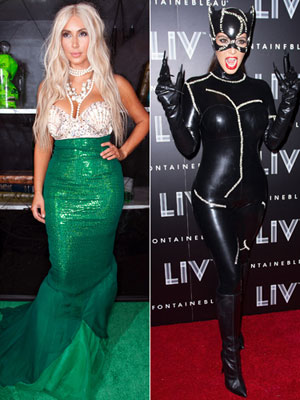 Kim Kardashian As A Mermaid and Catwoman